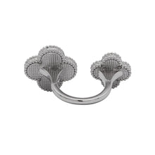 将图像加载到图库查看器中，Van Cleef &amp; Arpels Magic Alhambra Entre Le Door Ring Size 56/#16VCARN05656/VCARN05600 18K White Gold
