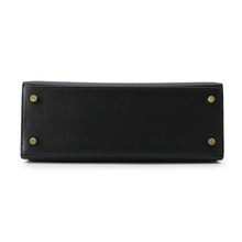 Load image into Gallery viewer, HERMES Kelly Sellier Black Epsom Size 25
