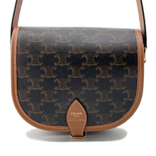Load image into Gallery viewer, CELINE Falco Shoulder Bag Tan191502BZJ.04LU PVC Leather Size Medium
