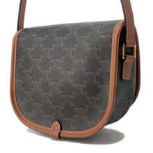 Load image into Gallery viewer, CELINE Falco Shoulder Bag Tan191502BZJ.04LU PVC Leather Size Medium
