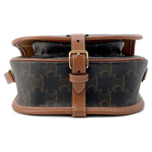Load image into Gallery viewer, CELINE Falco Shoulder Bag Tan191502BZJ.04LU PVC Leather Size Medium

