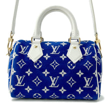 将图像加载到图库查看器中，LOUIS VUITTON Speedy Bandouliere LV Match Blue/WhiteM20751 Monogram・Jacquard Velvet Size 20
