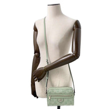 将图像加载到图库查看器中，GUCCI Ophidia Mini Shoulder Bag PailleGreen?772311 GG SupremeCanvas Leather
