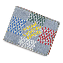 将图像加载到图库查看器中，LOUIS VUITTON Portefeuille Multiple MulticolorN00186 LV Birds Damier Denim

