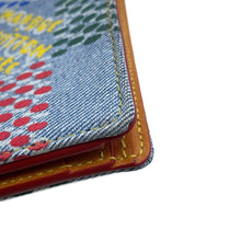 将图像加载到图库查看器中，LOUIS VUITTON Portefeuille Multiple MulticolorN00186 LV Birds Damier Denim
