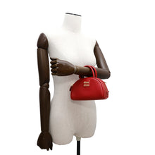 Load image into Gallery viewer, MIUMIU Mini Boston 2way Bag Red5BP085 Leather
