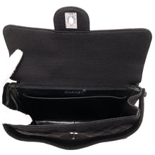 将图像加载到图库查看器中，CHANEL Matelasse Double Face Handbag Black Cotton
