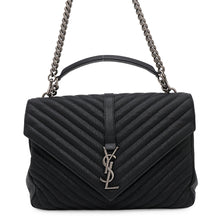 将图像加载到图库查看器中，SAINT LAURENT PARIS College 2WAY ChainShoulder Bag Black600278 Leather
