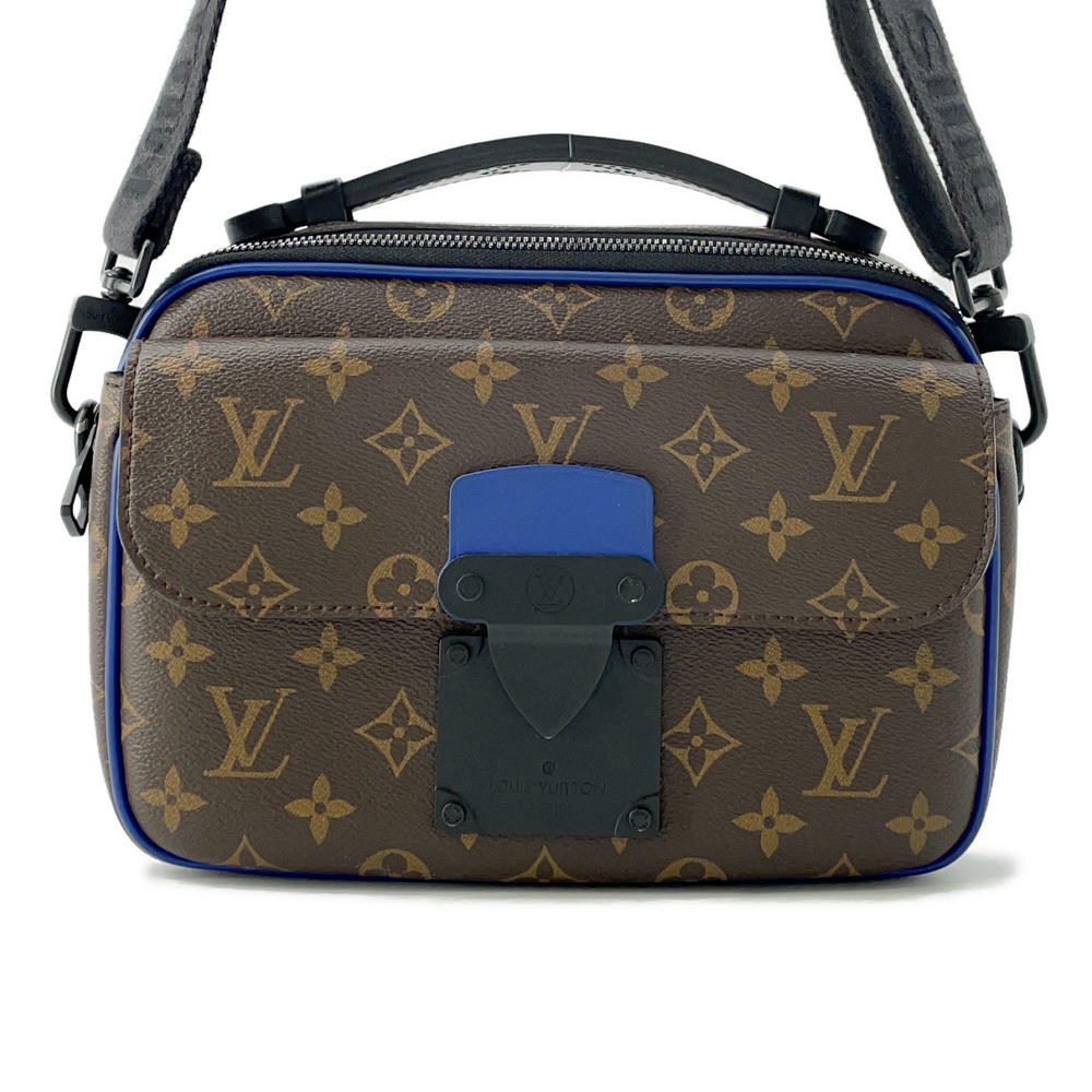 LOUIS VUITTON SPadlock Messenger NoirM45863 Monogram Macassar Canvas