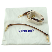将图像加载到图库查看器中，BURBERRY Top Handle Notebook Bag Briar Brown80920481 PVC Coated Canvas Leather
