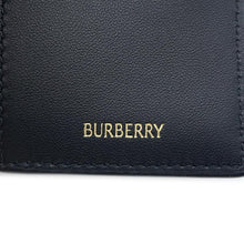 Load image into Gallery viewer, BURBERRY Check Compact Wallet Black/Calico80952921 Smooth Cowhide Leather

