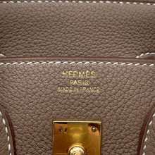 将图像加载到图库查看器中，HERMES Birkin Etoupe Togo Leather Size 25

