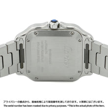 将图像加载到图库查看器中，CARTIER Santos de Cartier W35.1mm Stainless Steel Silver DialW4SA0005
