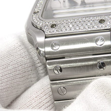 将图像加载到图库查看器中，CARTIER Santos de Cartier W35.1mm Stainless Steel Silver DialW4SA0005
