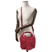 将图像加载到图库查看器中，Valentino Garavani Atelier 2WAY Handbag Red Leather

