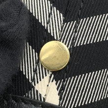 将图像加载到图库查看器中，BURBERRY Check One Handle Tote Bag Black/Calico80944761 Canvas Size Large
