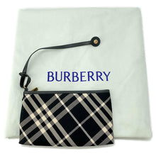 将图像加载到图库查看器中，BURBERRY Check One Handle Tote Bag Black/Calico80944761 Canvas Size Large

