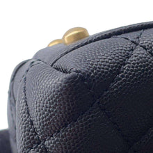 Load image into Gallery viewer, CHANEL Coco Handle 2WAY Handbag Black92990 Caviar Leather Size XS
