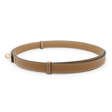 将图像加载到图库查看器中，HERMES Kelly Belt Gold Epsom
