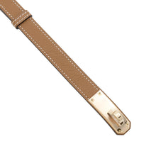 将图像加载到图库查看器中，HERMES Kelly Belt Gold Epsom
