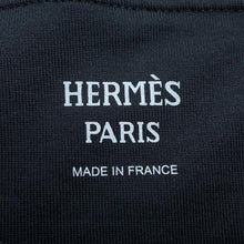 Load image into Gallery viewer, HERMES Cartouche Mall T-Shirt Size 36 Black Cotton100%
