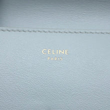 Load image into Gallery viewer, CELINE Triomphe Compact Wallet Blue Gray10I653 Calf Leather
