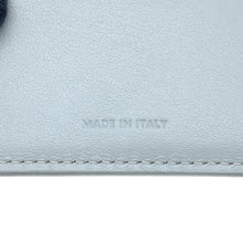 Load image into Gallery viewer, CELINE Triomphe Compact Wallet Blue Gray10I653 Calf Leather
