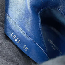 Load image into Gallery viewer, LOUIS VUITTON Silhouette Line EncreBoots Blue Monogram Denim Size 36H

