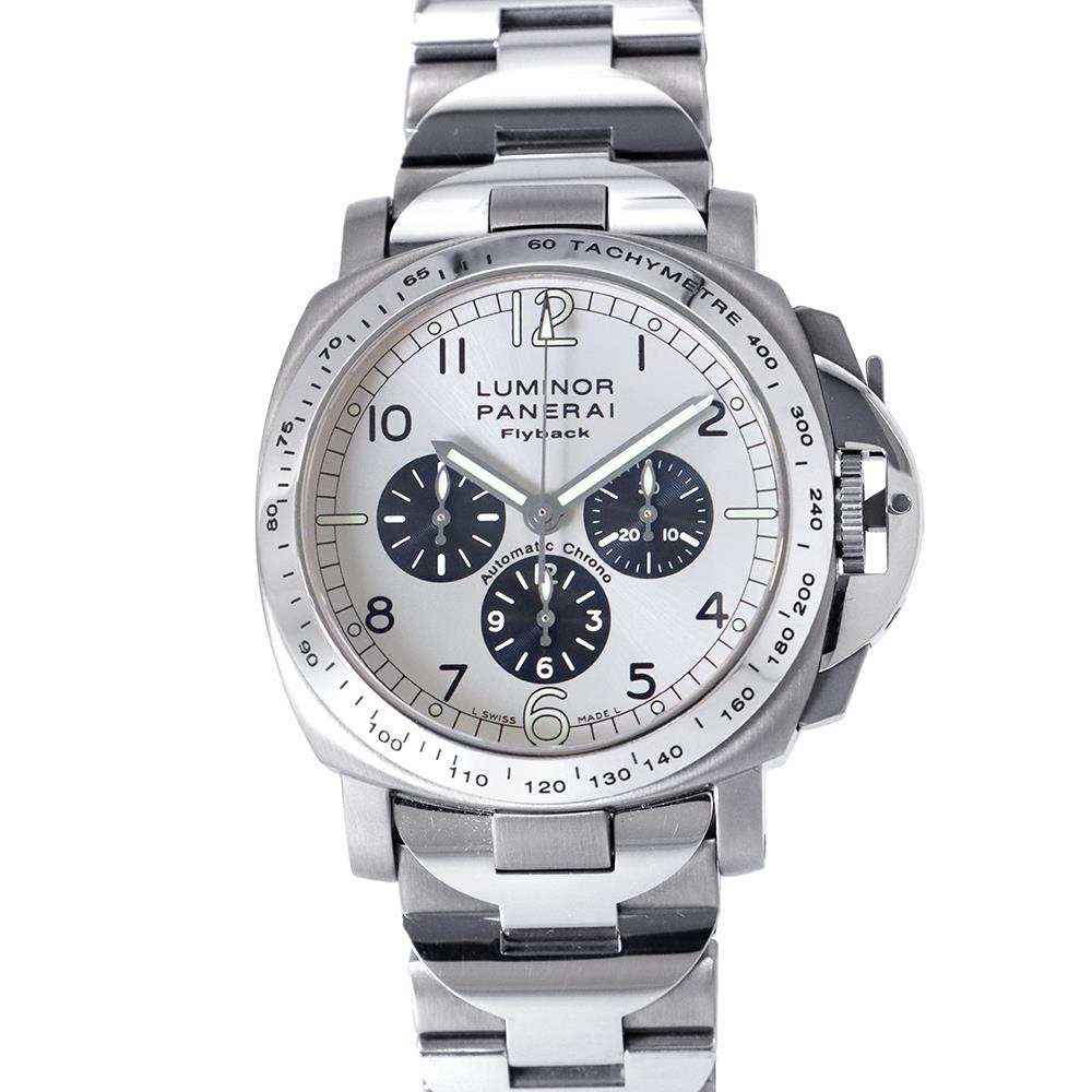 PANERAI Luminor Chrono Flyback Limited to 300 pieces W40mm TI Stainless Steel Silver DialPAM00060