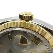 将图像加载到图库查看器中，ROLEX Datejust W36mm Stainless Steel K18YG White Shell Dial116233NR
