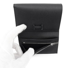 将图像加载到图库查看器中，HERMES Bearn Combinet MonoChrome Black Epsom
