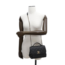 Load image into Gallery viewer, CHANEL Affinity 2WAY Shoulder Bag BlackA93749 Caviar Leather
