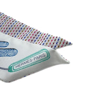 Load image into Gallery viewer, HERMES Twilly Chevroscope Neon Pointier Blanc/Rose/Vert Silk100%
