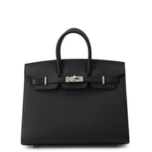 将图像加载到图库查看器中，HERMES Birkin Sellier Black Epsom Size 25
