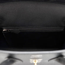 将图像加载到图库查看器中，HERMES Birkin Sellier Black Epsom Size 25
