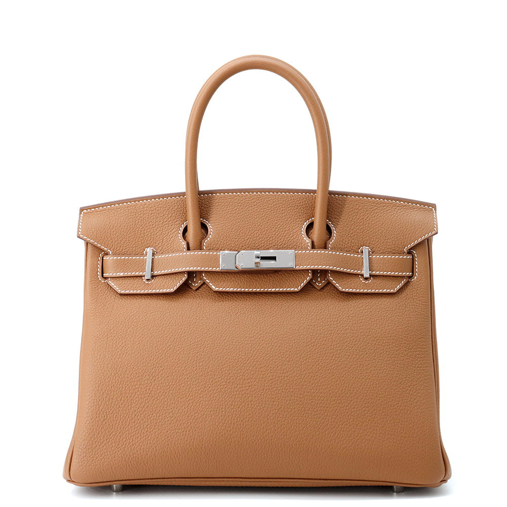 HERMES Birkin Gold Togo Leather Size 30