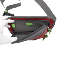 Load image into Gallery viewer, GUCCI GGNylon Belt Bag Gray/Red752102 Nylon Rubber
