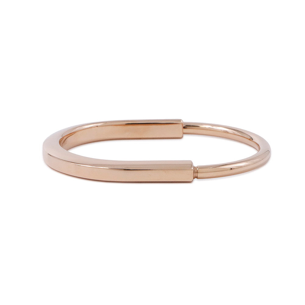 TIFFANY&Co. Padlock Bangle Size Large70185520 18K Pink Gold
