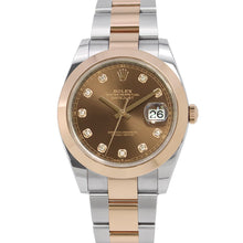将图像加载到图库查看器中，ROLEX Datejust W41mm Stainless Steel K18PG Chocolate Dial126301G
