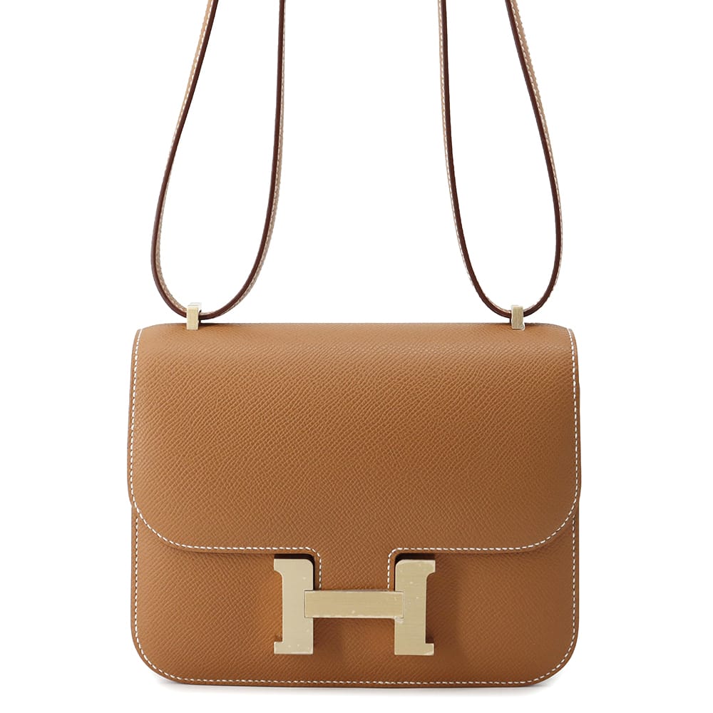 HERMES Constance3 Miroir Gold Epsom Size Mini