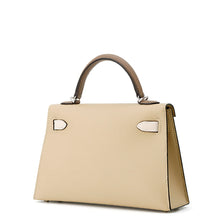 将图像加载到图库查看器中，HERMES Mini Kelly Do Tricolor Trench/Craie/Etoupe Epsom Size Mini
