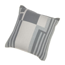 Load image into Gallery viewer, HERMES Itak Cushion Gray/Perle Wool 90% Cashmere10%
