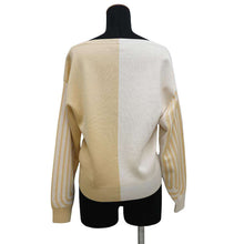 将图像加载到图库查看器中，HERMES Grantura Lala Knit Size 34 Ivory/Beige Silk94% Nylon4% Polyurethane2%
