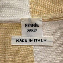 Load image into Gallery viewer, HERMES Grantura Lala Knit Size 34 Ivory/Beige Silk94% Nylon4% Polyurethane2%
