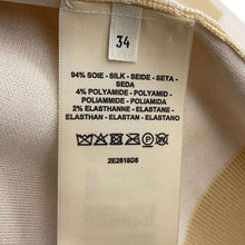 Load image into Gallery viewer, HERMES Grantura Lala Knit Size 34 Ivory/Beige Silk94% Nylon4% Polyurethane2%
