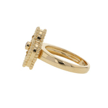 Load image into Gallery viewer, Van Cleef &amp; Arpels Vintage Alhambra Ring Size 49/#9VCARA41049/VCARA41000 18K Yellow Gold
