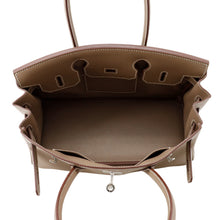 将图像加载到图库查看器中，HERMES ShoulderBirkin Etoupe Evercolor Size 29
