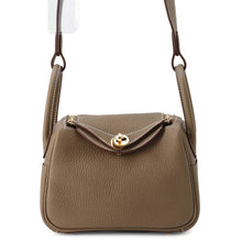将图像加载到图库查看器中，HERMES Lindy Etoupe Taurillon Clemence Size Mini
