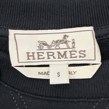 将图像加载到图库查看器中，HERMES Scub&#39;H Knitted Fabric Size S Navy Cotton100%
