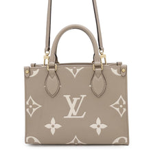 Load image into Gallery viewer, LOUIS VUITTON Onthego Tourterelle claimM45779 Bicolor Monogram Empreinte Leather Monogram Giant Size PM
